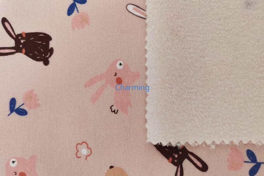 拔印雙面布拉毛印花